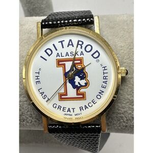 Iditarod Alaska Mens Watch New Battery 33MM 7.5" Last Great Race On Earth L54
